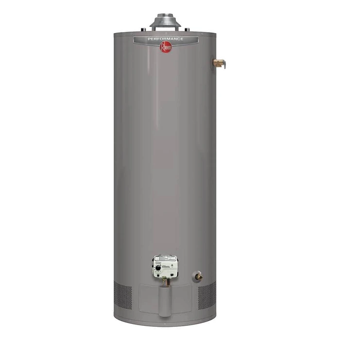Representative Rheem Performance 40-gallon natural gas water heater